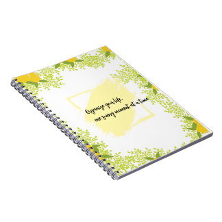 Citrus-Inspired Motivational  Notebook