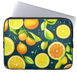 Citrus Kaleidoscope: A Vibrant Medley Laptop Sleeve