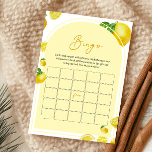 Citrus Lemon Baby Shower Bingo Game