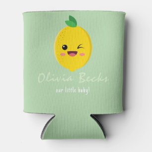 Citrus Lemon Baby Shower Can Cooler