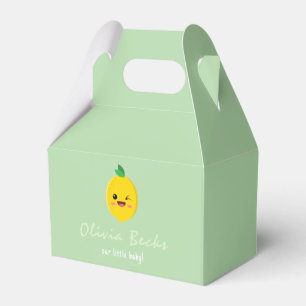 Citrus Lemon Baby Shower Favor Box