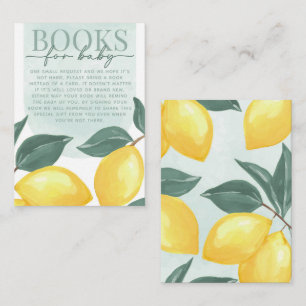 Citrus Lemon Book Demande de carte bébé Insertion