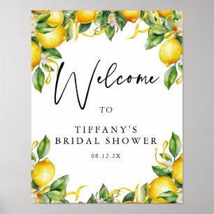 Citrus Lemon Bridal Shower Welcome Sign