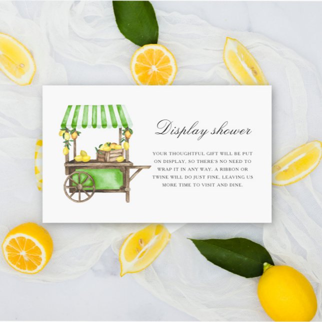 Citrus lemon - Display shower  Enclosure Card (Creator Uploaded)