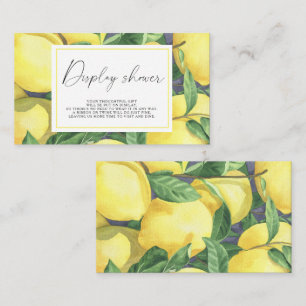 Citrus lemon - Display shower  Enclosure Card
