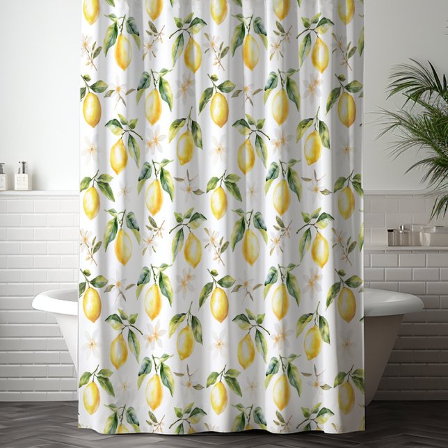 Citrus Lemon Fruit Floral Botanical Pattern (In situ)