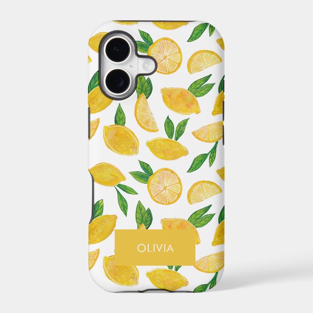 Citrus lemon fruit pattern (Back)