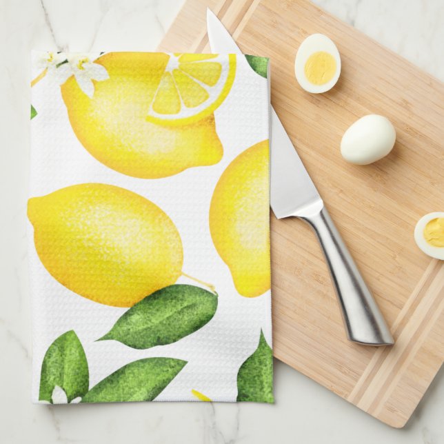 Citrus Lemon Kitchen Towel (Quarter Fold)