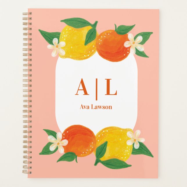 Citrus Lemon Orange Planner (Front)
