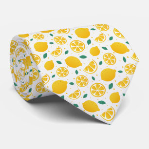Citrus Lemon Pattern Tie