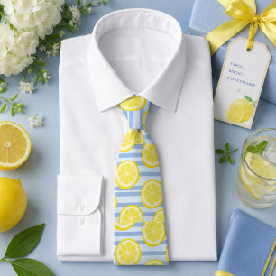 Citrus Lemon pattern Tie