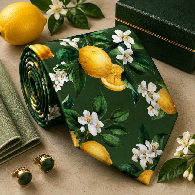 Citrus Lemon pattern Tie (Creator Uploaded)