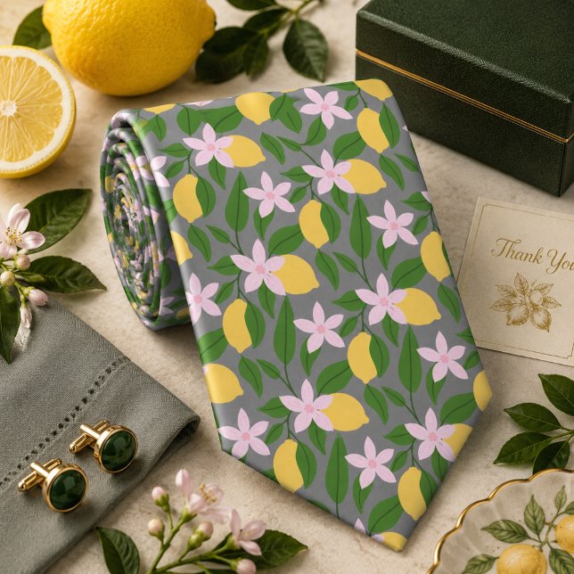 Citrus Lemon pattern Tie (Creator Uploaded)