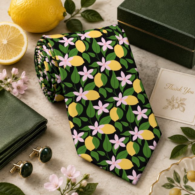 Citrus Lemon pattern Tie (Creator Uploaded)
