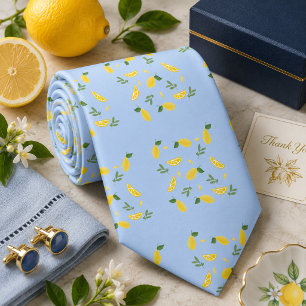 Citrus Lemon pattern Tie