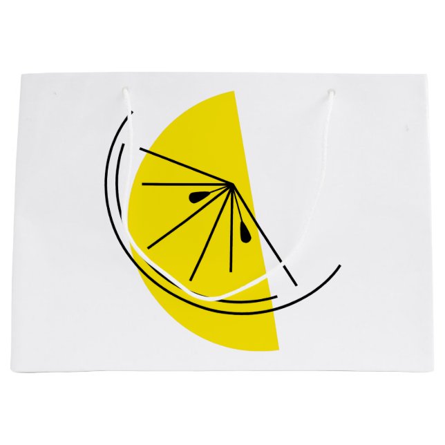 Citrus Lemon sac cadeau grand (Devant)