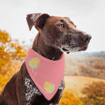 Citrus Lemon Script Name Pet Bandana<br><div class="desc">Cute Pet Name Bandana with Citrus</div>