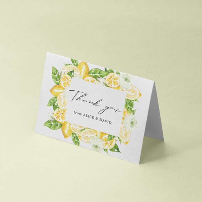 citrus lemon tree thank you card (Creator Uploaded)
