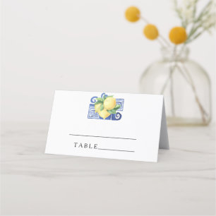 Citrus lemon - wedding place cards