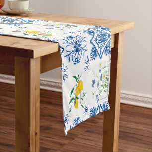 Citrus,lemons,mediterranean     short table runner