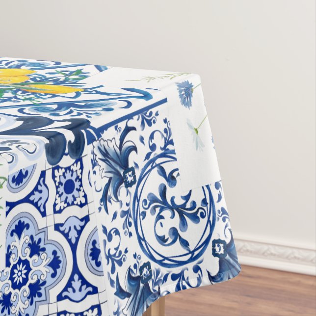 Citrus,lemons,mediterranean       short  tablecloth (In Situ)