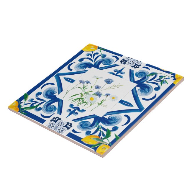 Citrus,lemons,mediterranean tiles   (Side)