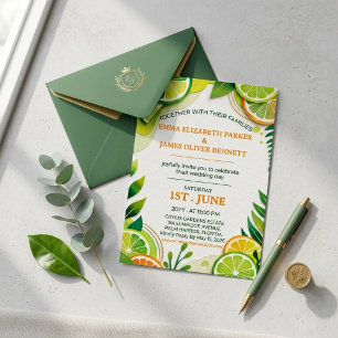 Citrus Lime and Chartreuse Green Summer Wedding