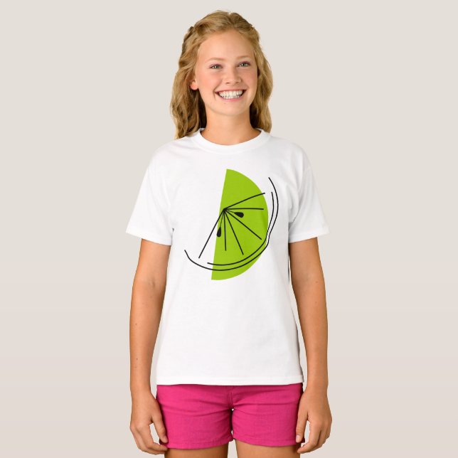 Citrus Lime girls' t-shirt (Front Full)