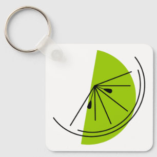 Citrus Lime keychain aluminium square