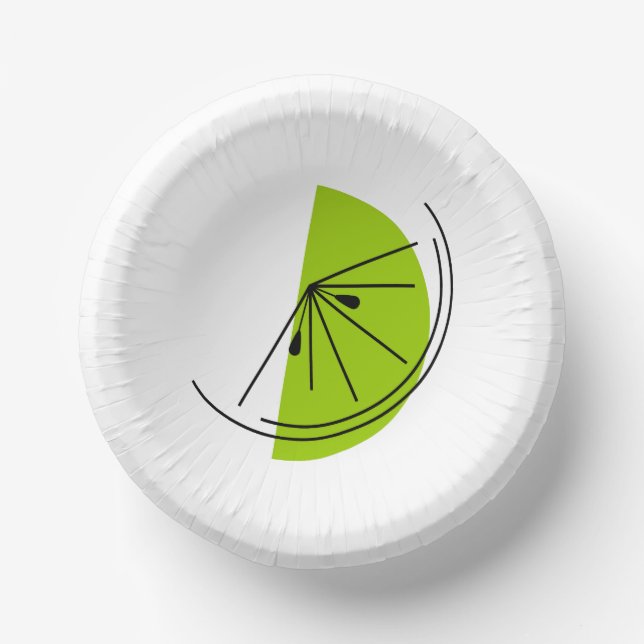 Citrus Lime Paper Plate (Front)