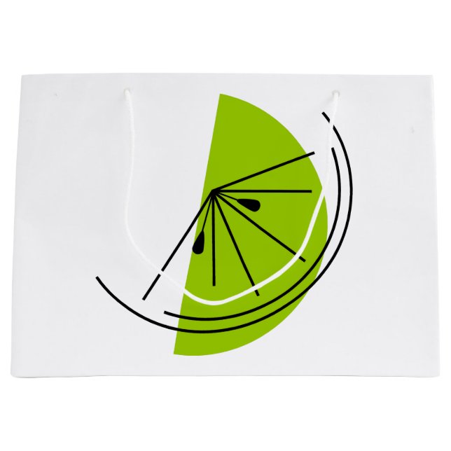 Citrus Lime sac cadeau grand (Devant)
