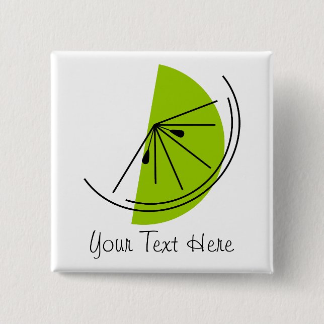 Citrus Lime Text button (Front)