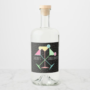 Citrus Martini Cocktail Party Bachelorette Liquor Bottle Label