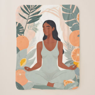 Citrus Meditation Sherpa Blanket