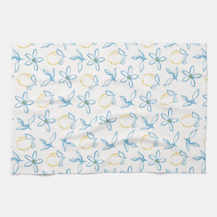 Citrus Motif Main dessinée - Serviette de cuisine