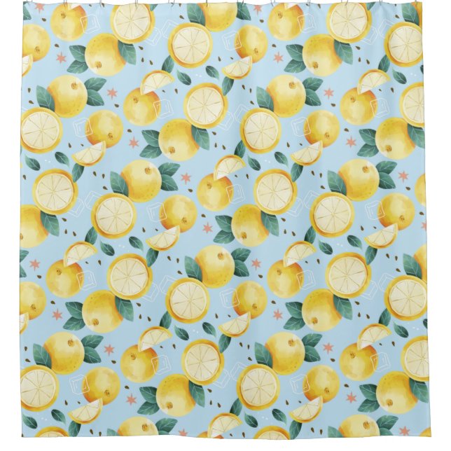 Citrus Motif rideau de douche (Devant)