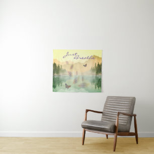 Citrus Mountain Reflection JUST BREATHE  Tapestry