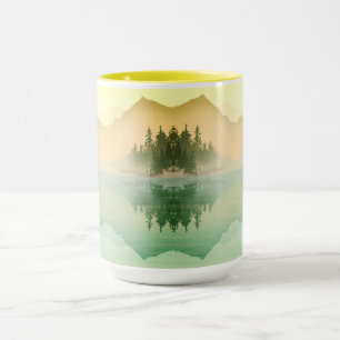 Citrus Mountains Forest Landscape Mug