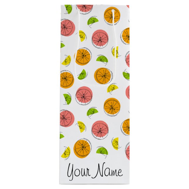 Citrus Multi Name gift bag small (Front)