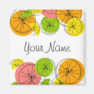 Citrus Name magnet square