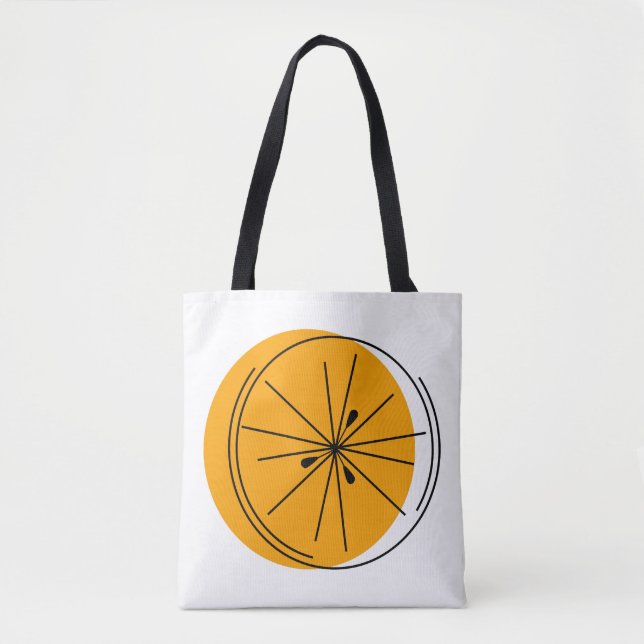 Citrus Orange all over tote Bag (Front)