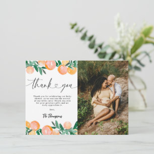 Citrus Orange Baby shower Merci Photo