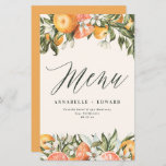 Citrus orange botanical modern rustic farmhouse<br><div class="desc">Citrus orange botanical modern rustic wedding design. Part of a modern collection.</div>