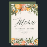 Citrus orange botanical modern rustic farmhouse<br><div class="desc">Citrus orange botanical modern rustic wedding design. Part of a modern collection.</div>