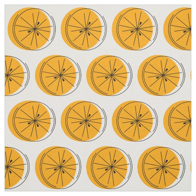 Citrus Orange fabric (Swatch)