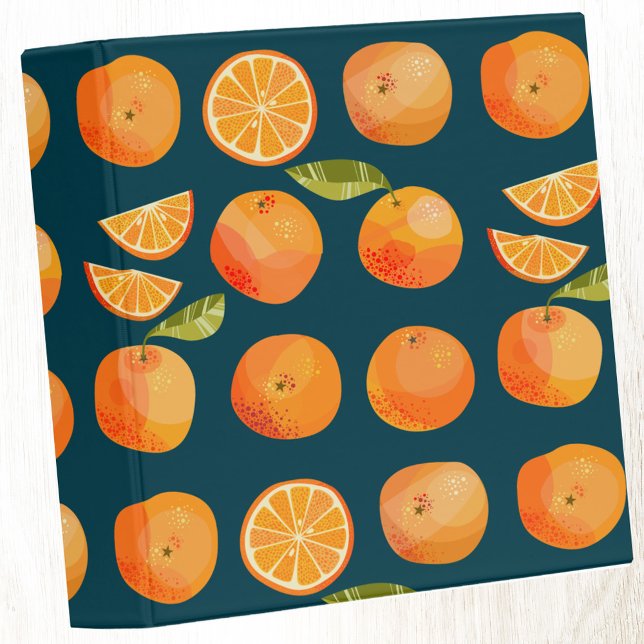 Citrus Orange Fruit Fun Binder (Citrus oranges fun 3 ring binder)