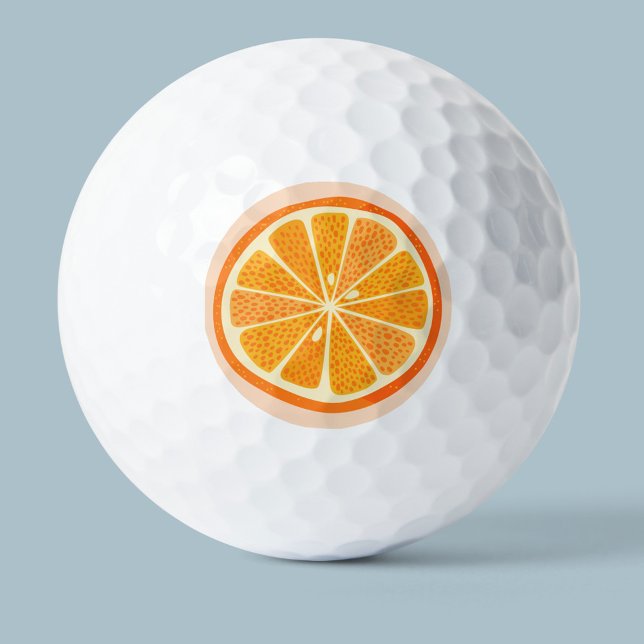 Citrus Orange Fun Fruit Golf Balls (Creator Uploaded)
