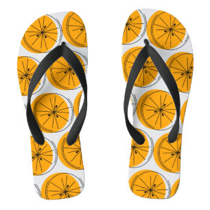 Citrus Orange Multi Flip Flops