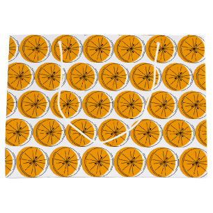 Citrus Orange Multi sac cadeau grand