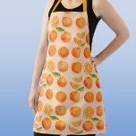 Citrus Orange Pattern Apron<br><div class="desc">Zingy and delicious orange citrus fruit pattern on a blush pink background. Perfect for foodies and anyone who loves cooking.
Origninal art by Nic Squirrell</div>